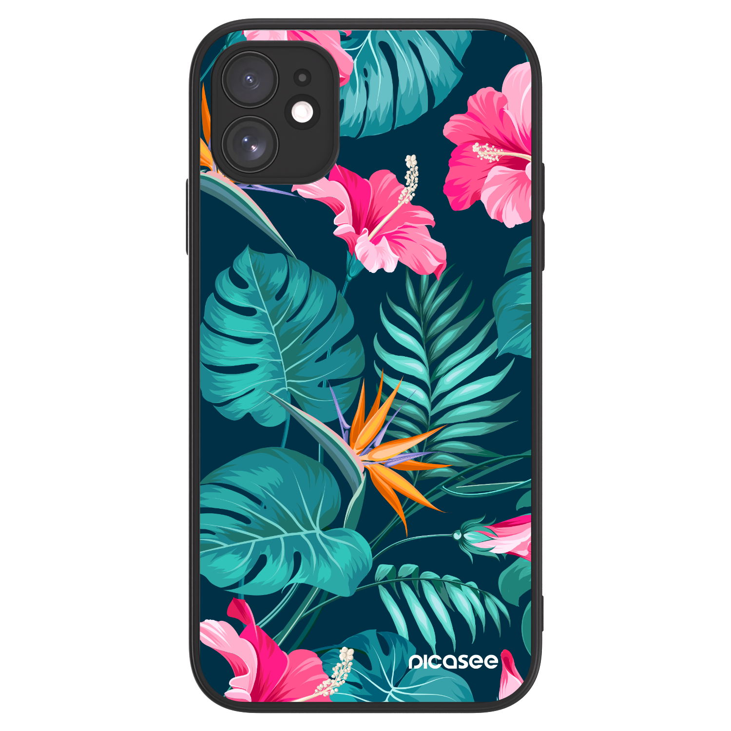 Picasee ULTIMATE CASE MagSafe pentru Apple iPhone 11 - Pink Monstera
