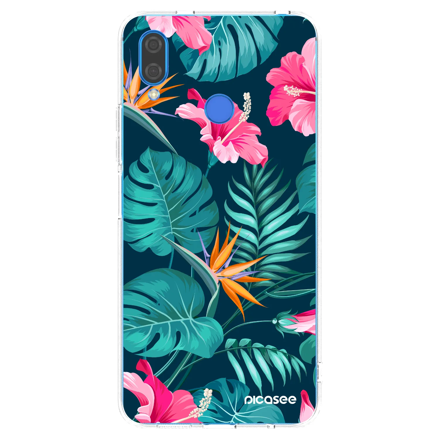 Picasee husă transparentă din silicon pentru Huawei Nova 3 - Pink Monstera