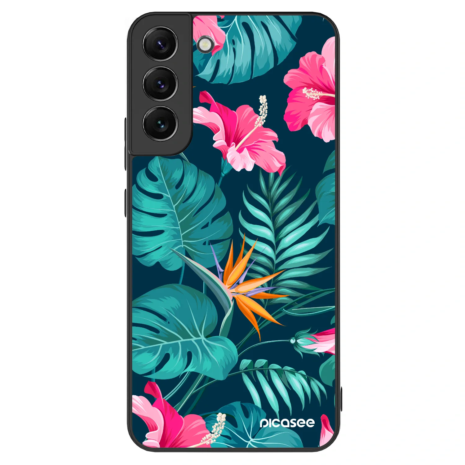 Picasee ULTIMATE CASE PowerShare pentru Samsung Galaxy S22+ 5G - Pink Monstera