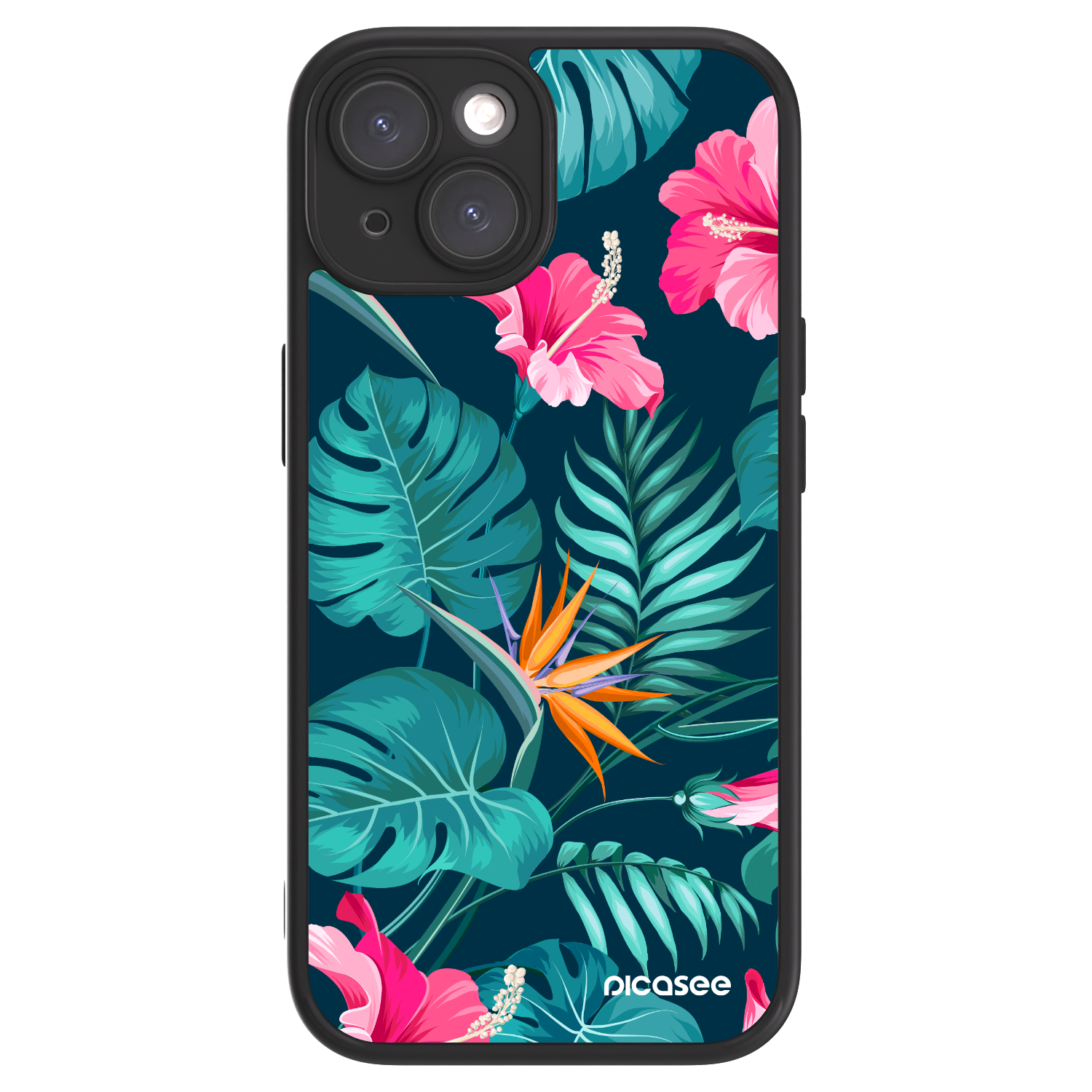 Picasee ULTIMATE CASE pentru Apple iPhone 15 - Pink Monstera