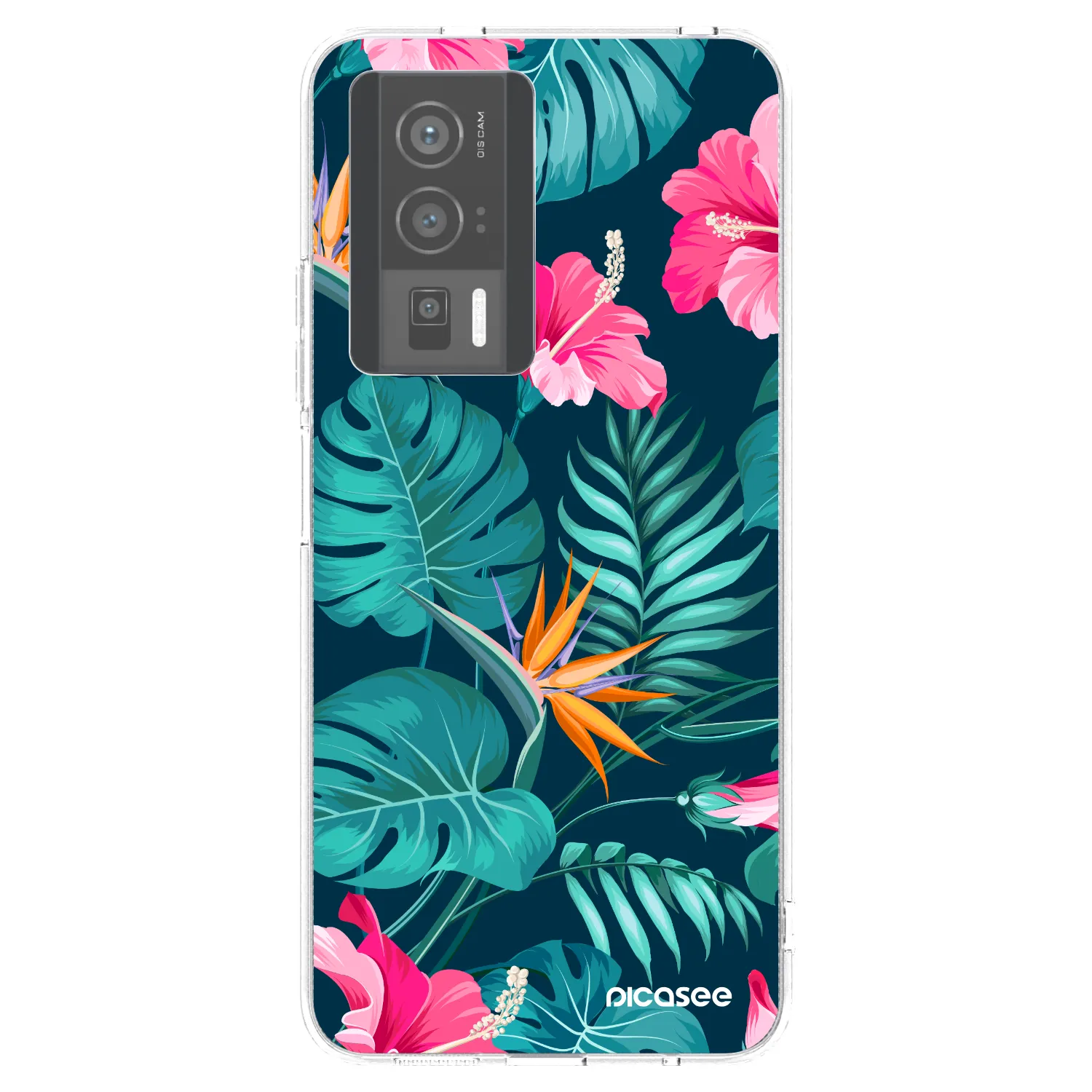 Picasee husă transparentă din silicon pentru Xiaomi Poco F5 Pro 5G - Pink Monstera