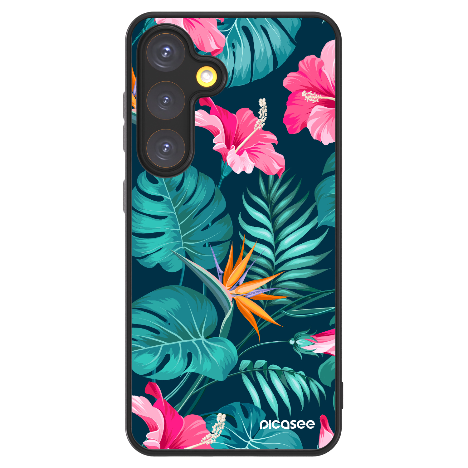 Picasee ULTIMATE CASE pentru Samsung Galaxy S24 S921B 5G - Pink Monstera