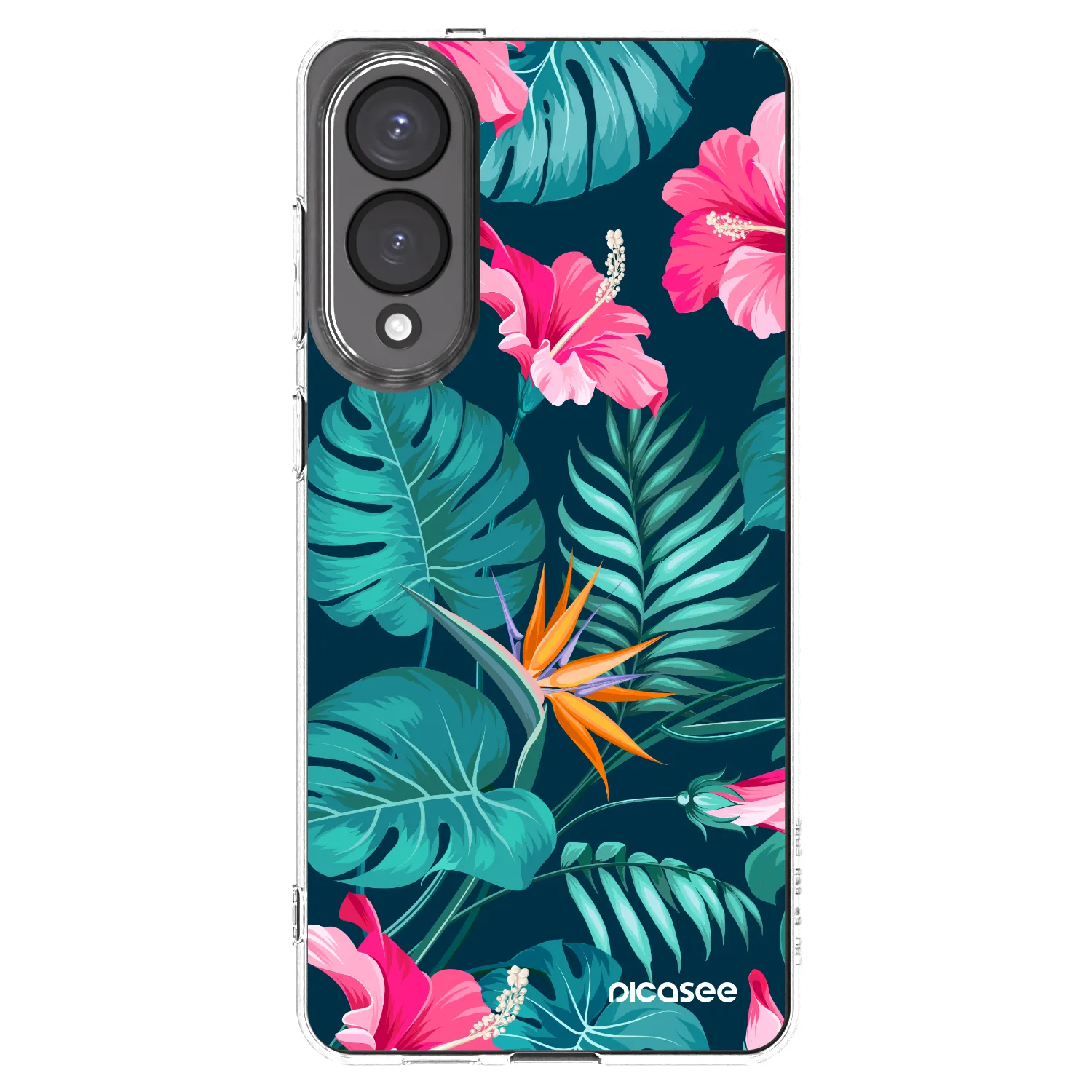 Picasee husă transparentă din silicon pentru Samsung Galaxy S25 Edge 5G - Pink Monstera