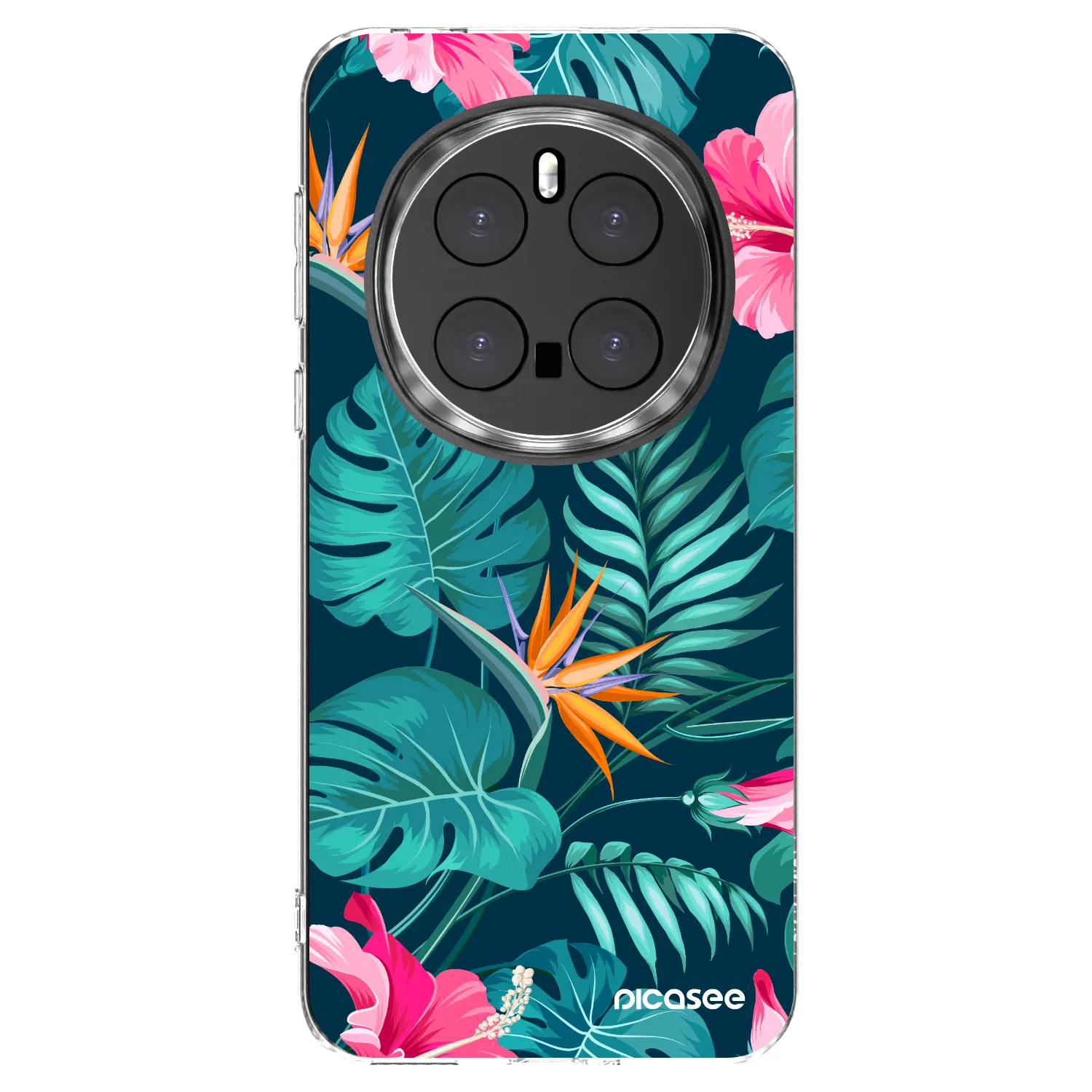 Picasee husă transparentă din silicon pentru Honor Magic7 Pro 5G - Pink Monstera