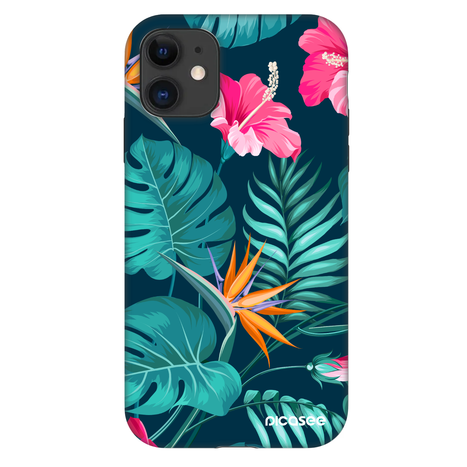 Picasee Fashion Case pentru Apple iPhone 11 - Pink Monstera