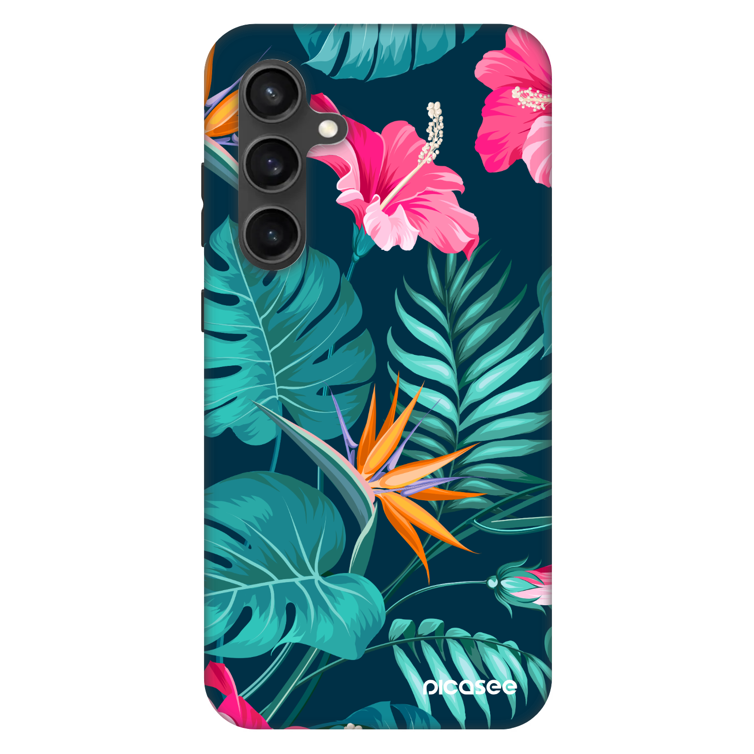 Picasee Fashion Case pentru Samsung Galaxy S24 FE S721B - Pink Monstera