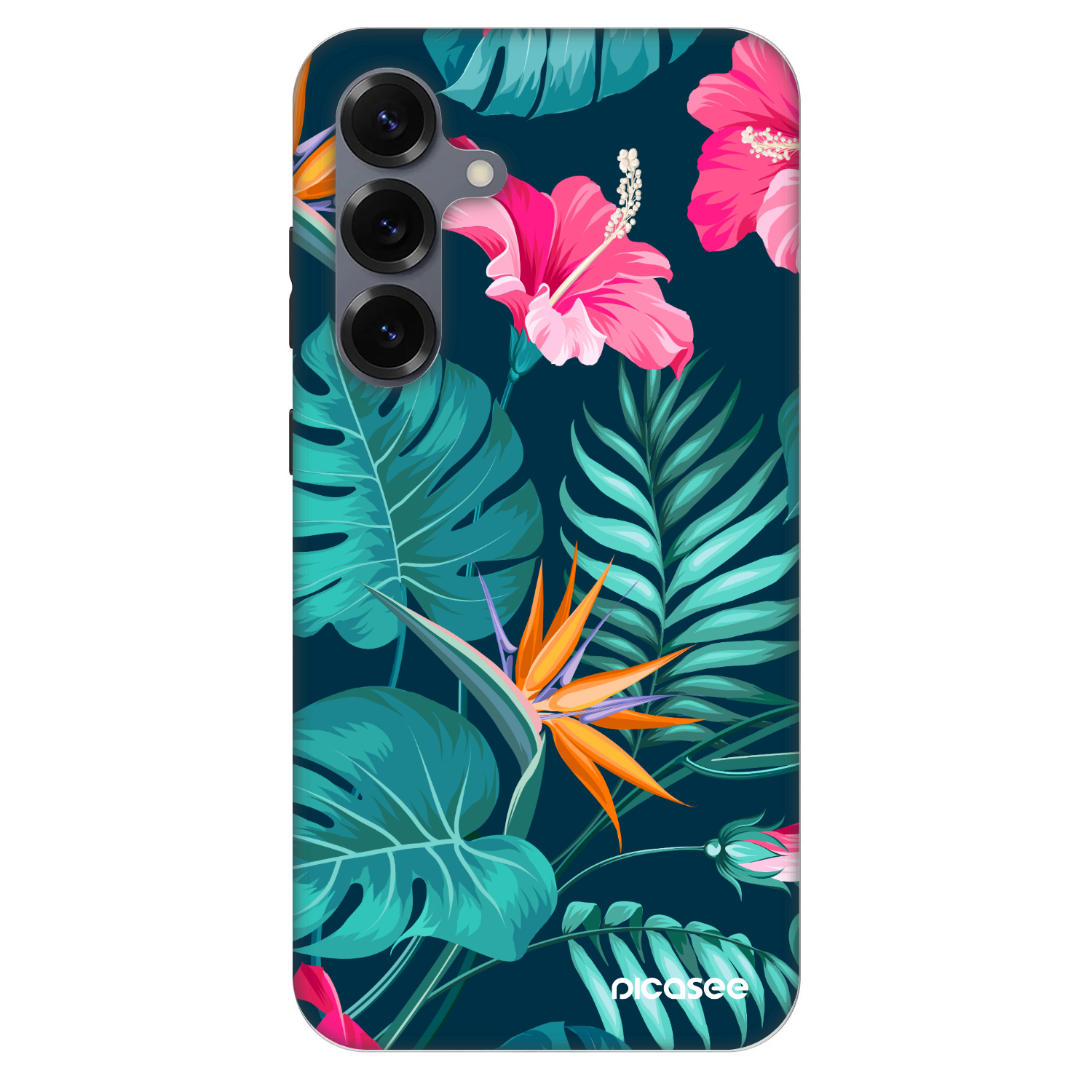 Picasee Fashion Case PowerShare pro Samsung Galaxy S25+ 5G - Pink Monstera