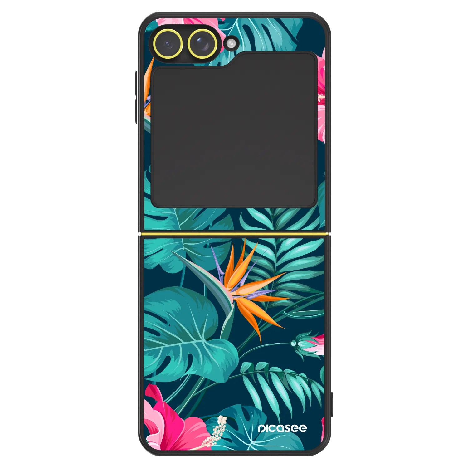 Picasee ULTIMATE CASE pentru Samsung Galaxy Z Flip7 FE 5G - Pink Monstera