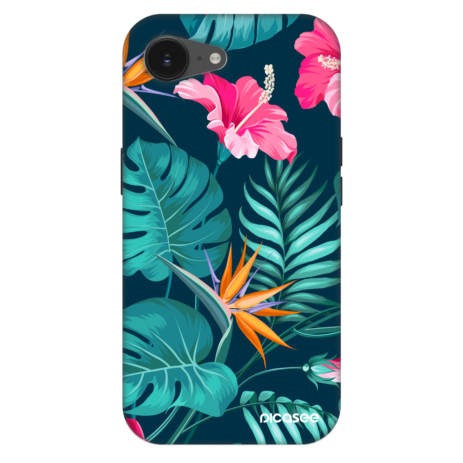 Picasee Fashion Case MagSafe pentru Apple iPhone 16e - Pink Monstera