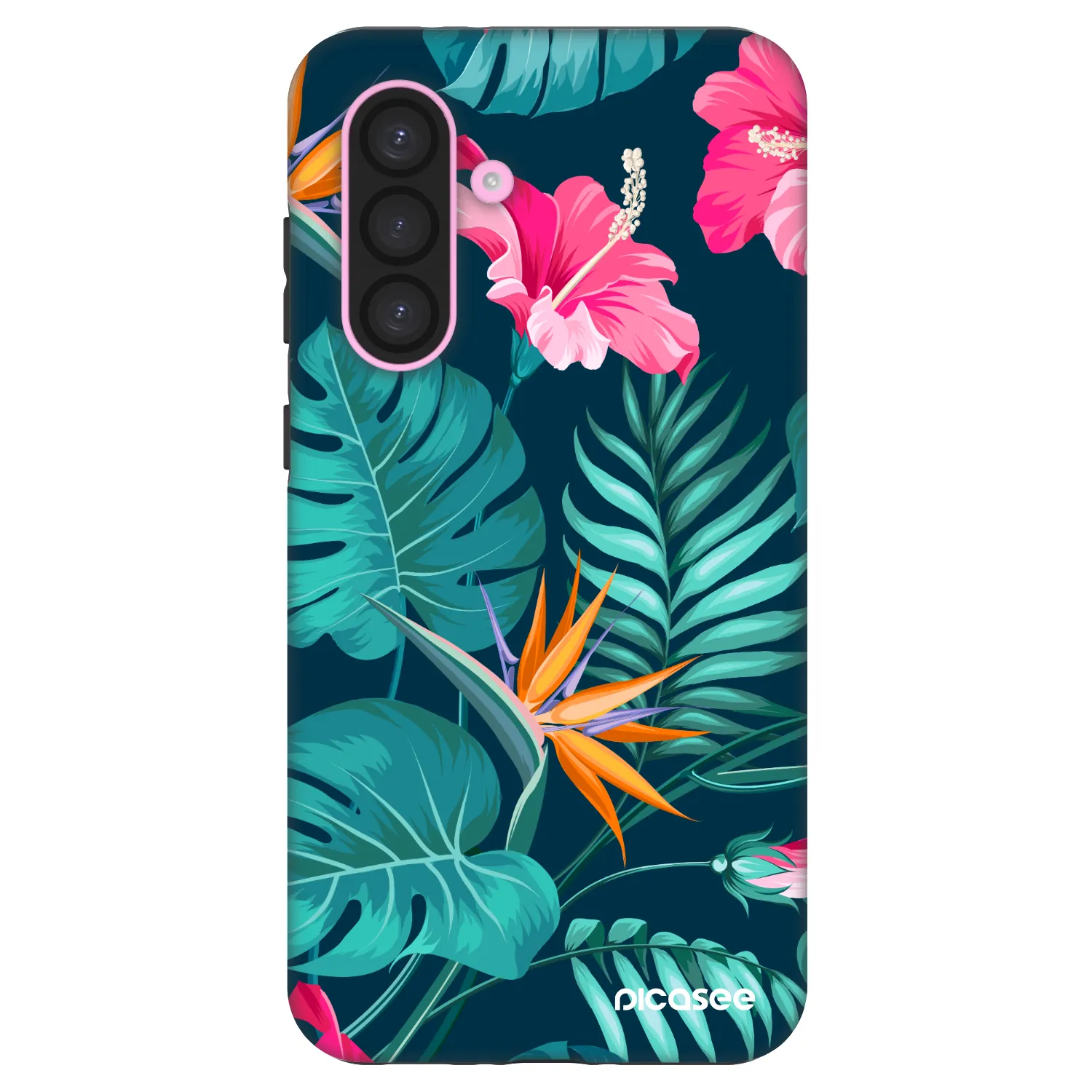 Picasee Fashion Case pentru Samsung Galaxy A56 5G A566B - Pink Monstera