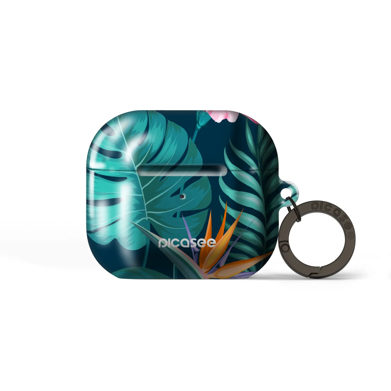 Picasee Obal pro Apple AirPods 3 - Pink Monstera
