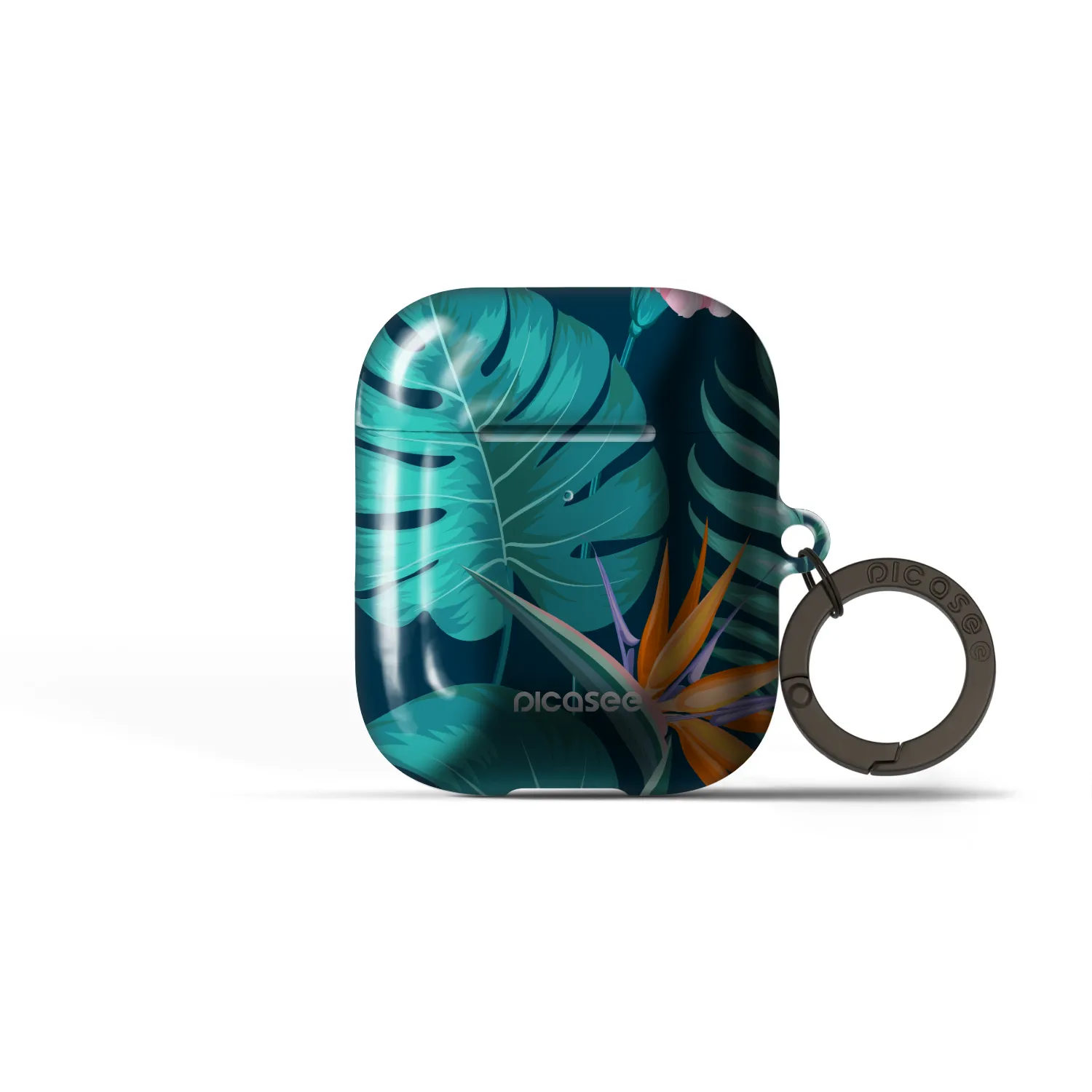 Picasee Obal pro Apple AirPods 1 - Pink Monstera