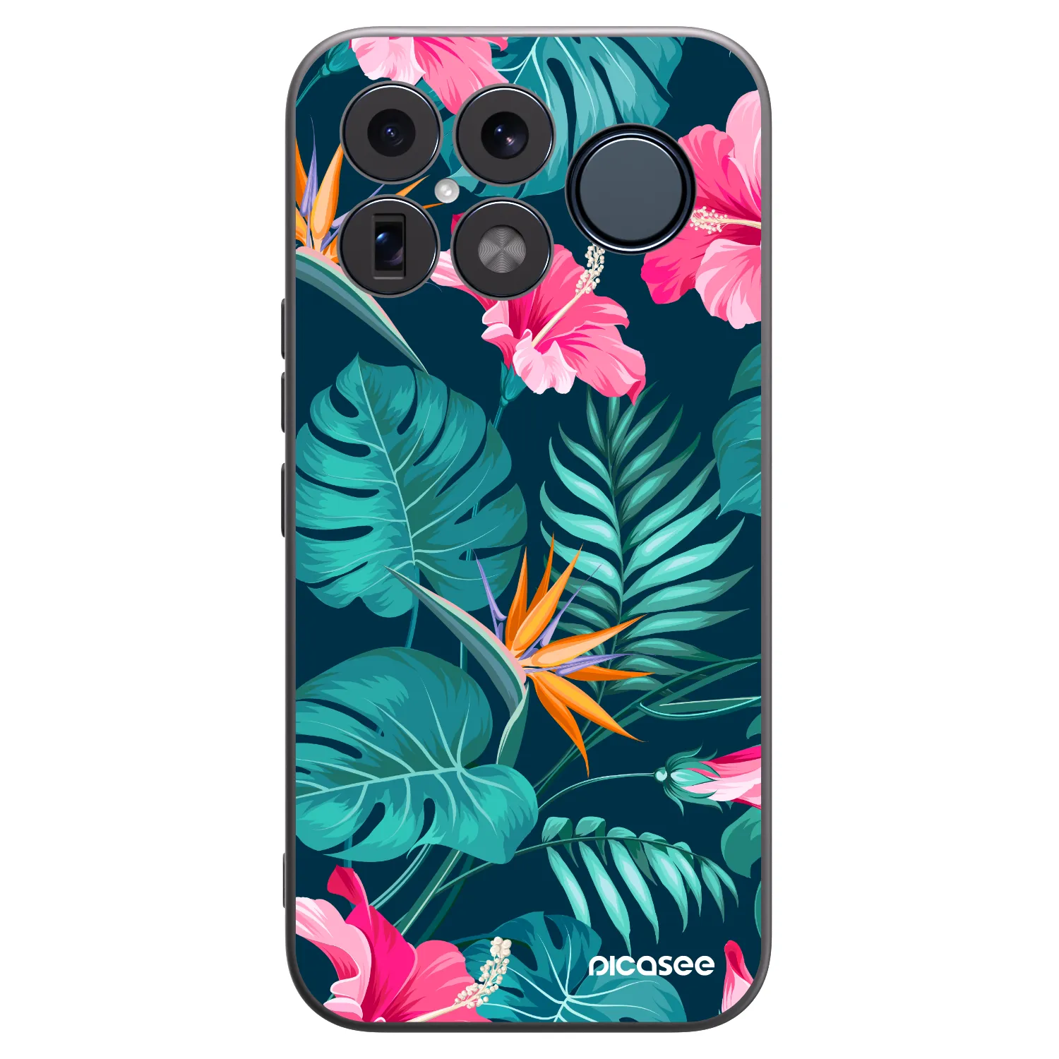 Picasee husă neagră din silicon pentru Xiaomi Poco F8 Ultra - Pink Monstera