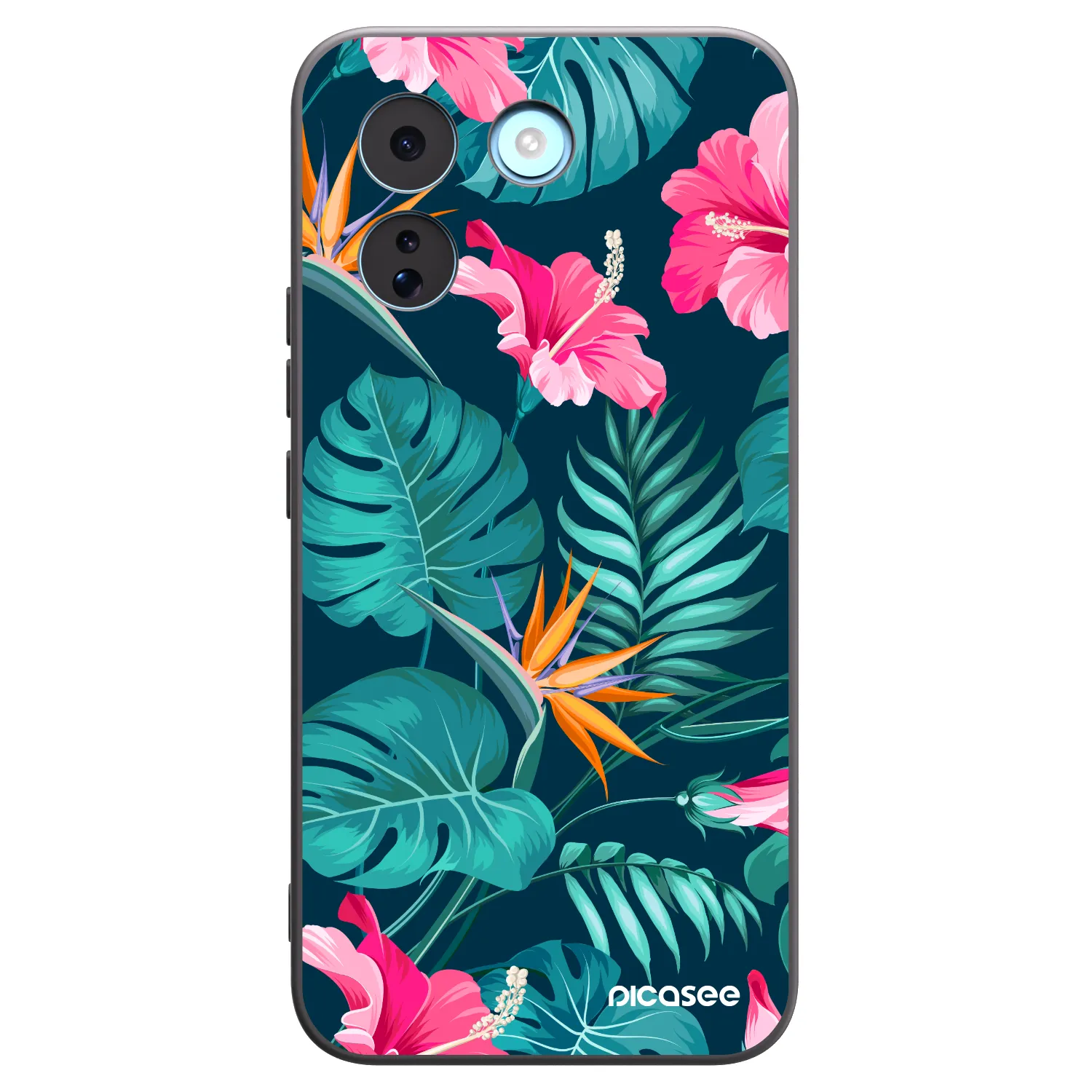 Picasee husă neagră din silicon pentru Xiaomi Redmi Note 17 Pro MAX 5G - Pink Monstera