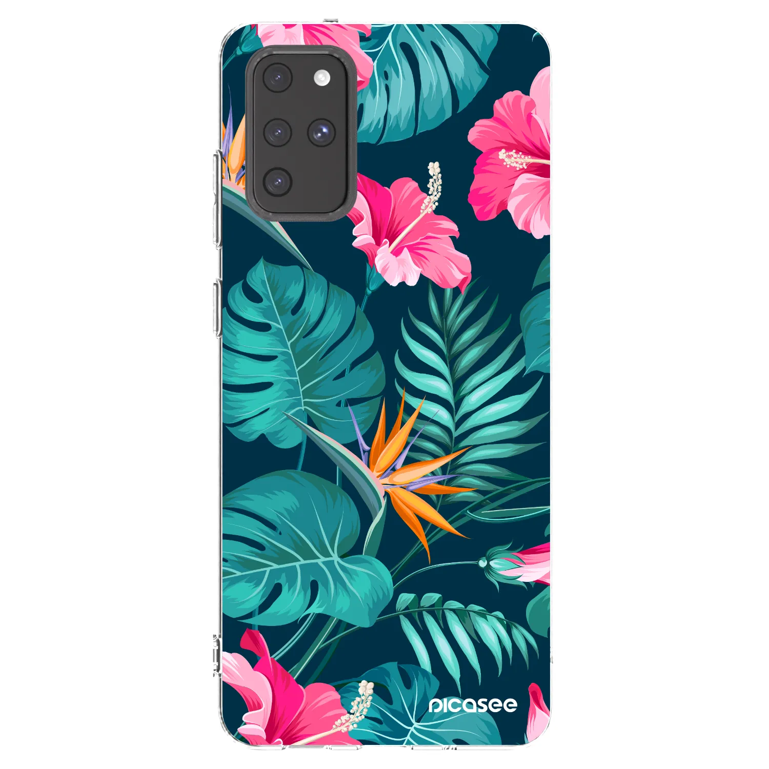 Picasee husă transparentă din silicon pentru Samsung Galaxy S20+ G985F - Pink Monstera