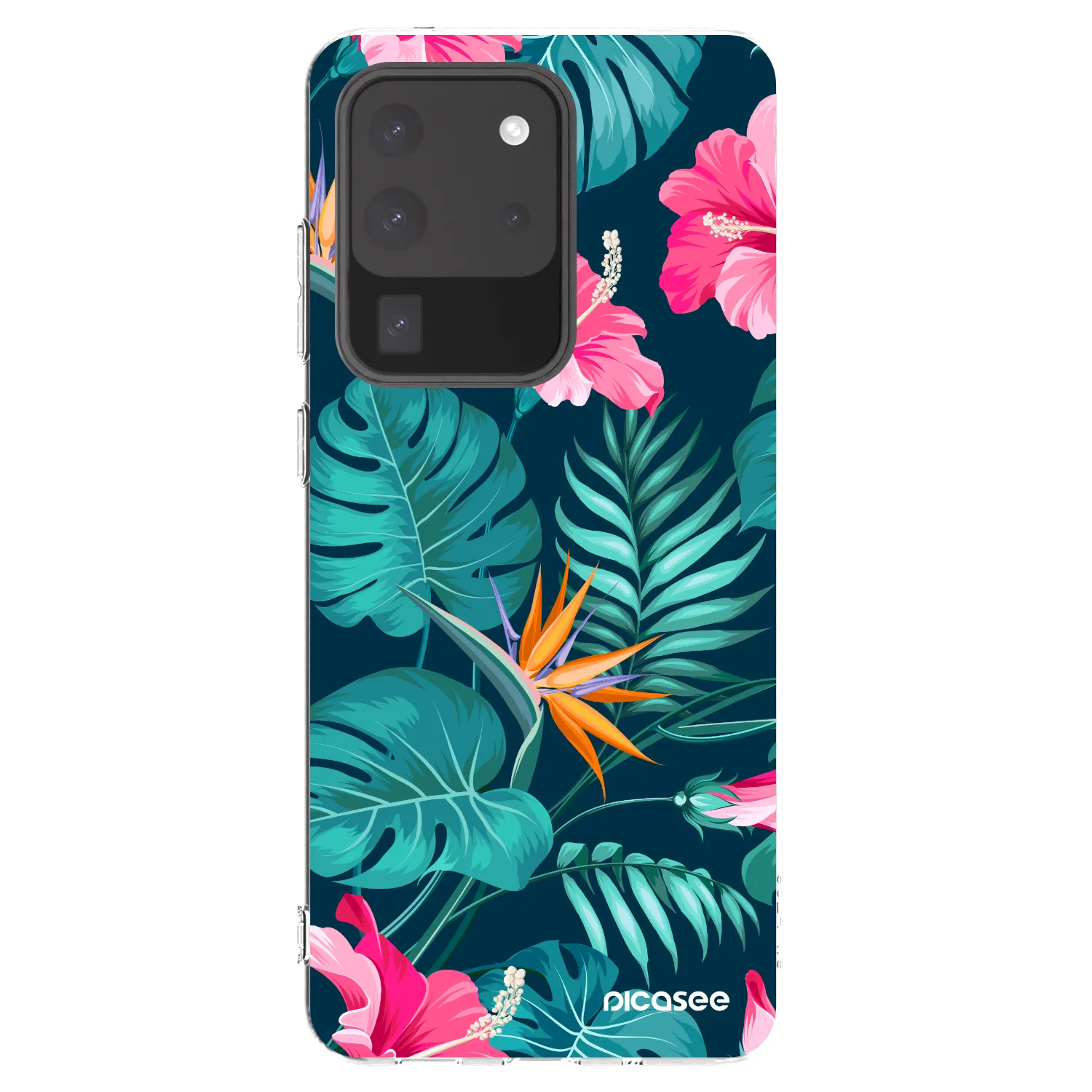 Picasee husă transparentă din silicon pentru Samsung Galaxy S20 Ultra 5G G988F - Pink Monstera