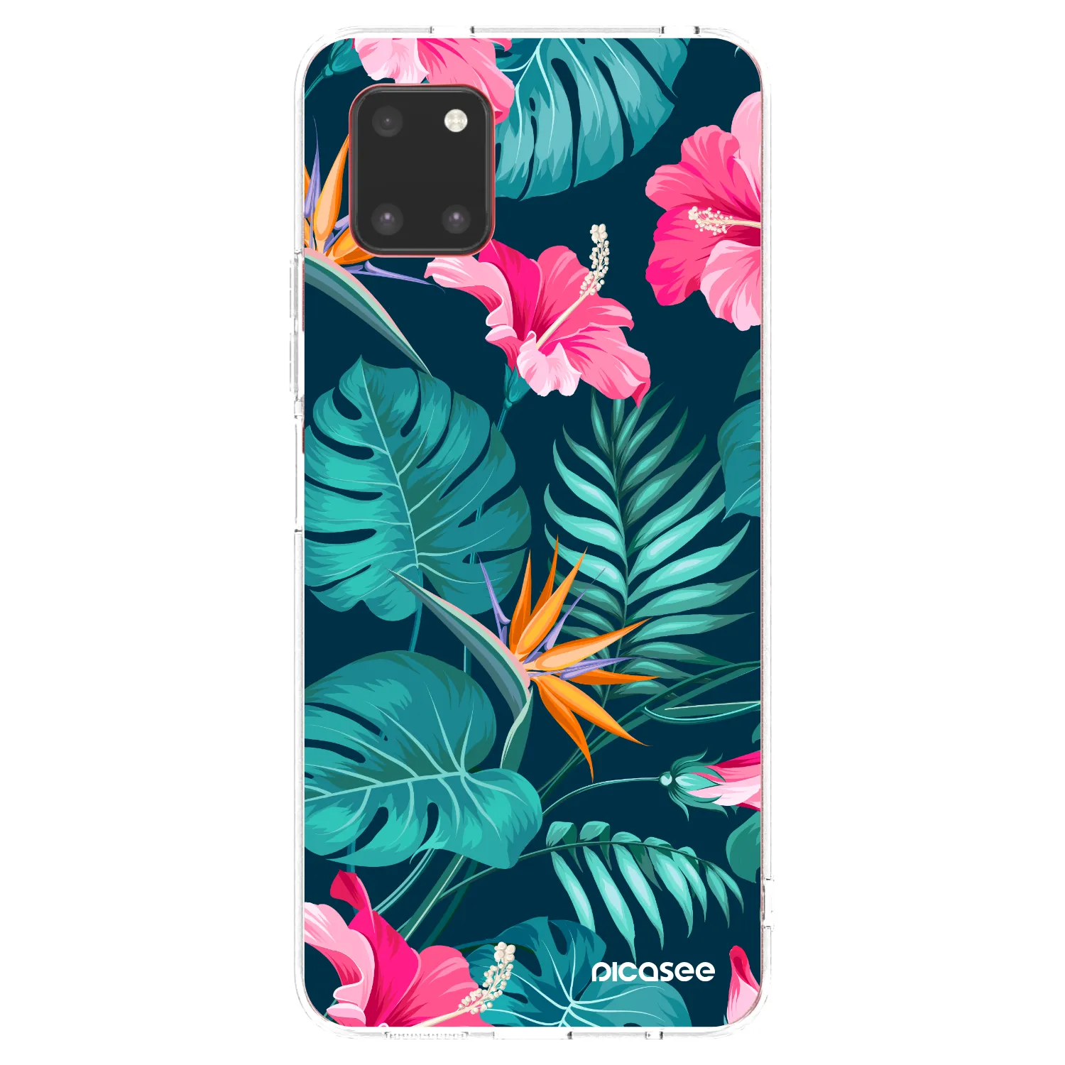 Picasee husă transparentă din silicon pentru Samsung Galaxy Note 10 Lite N770F - Pink Monstera