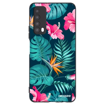 Picasee husă neagră din silicon pentru Huawei P Smart 2021 - Pink Monstera