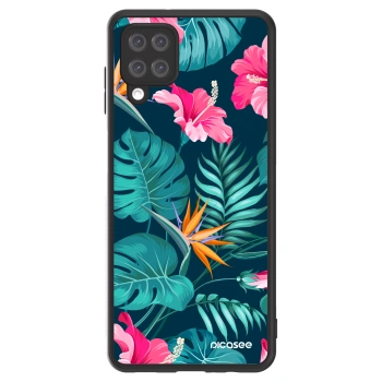 Picasee ULTIMATE CASE pentru Samsung Galaxy A12 A125F - Pink Monstera