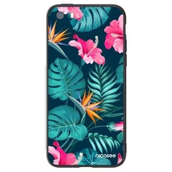 Husă pentru Apple iPhone 5/5S/SE - Pink Monstera