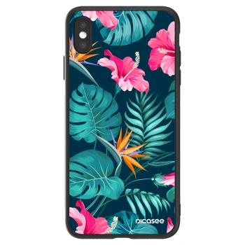Picasee ULTIMATE CASE pentru Apple iPhone XS Max - Pink Monstera