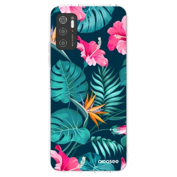 Picasee husă transparentă din silicon pentru Xiaomi Poco M3 Pro 5G - Pink Monstera