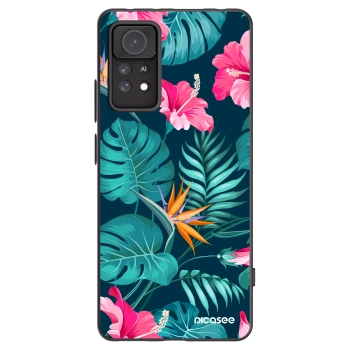 Picasee husă neagră din silicon pentru Xiaomi Redmi Note 11 Pro - Pink Monstera