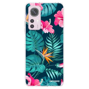 Picasee husă transparentă din silicon pentru Xiaomi 12 - Pink Monstera