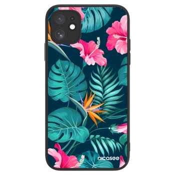 Picasee ULTIMATE CASE MagSafe pentru Apple iPhone 11 - Pink Monstera