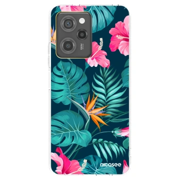 Picasee husă neagră din silicon pentru Xiaomi Poco X5 Pro - Pink Monstera
