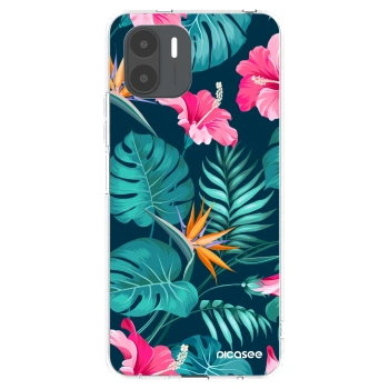 Picasee husă transparentă din silicon pentru Xiaomi Redmi A2 - Pink Monstera