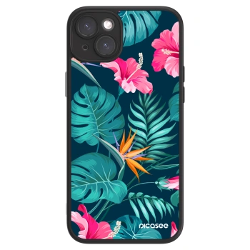 Picasee ULTIMATE CASE pentru Apple iPhone 15 Plus - Pink Monstera