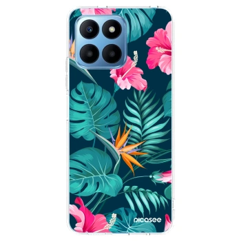 Picasee husă transparentă din silicon pentru Honor 70 Lite - Pink Monstera