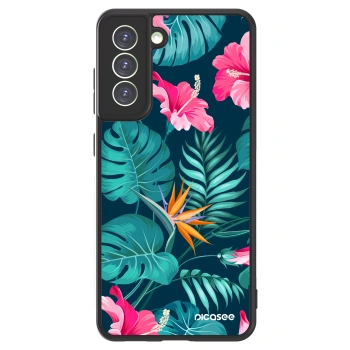 Picasee ULTIMATE CASE PowerShare pentru Samsung Galaxy S21 FE 5G - Pink Monstera