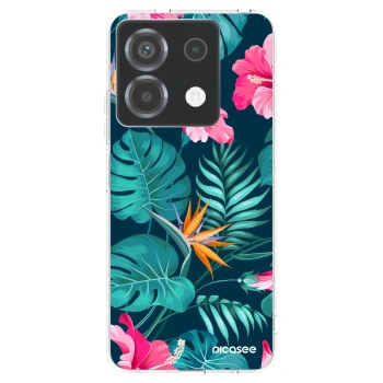 Picasee husă transparentă din silicon pentru Xiaomi Poco X6 - Pink Monstera