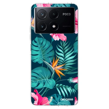 Picasee husă transparentă din silicon pentru Xiaomi Poco X6 Pro - Pink Monstera