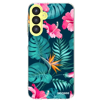 Picasee husă transparentă din silicon pentru Samsung Galaxy A25 A256B 5G - Pink Monstera