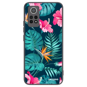 Picasee husă neagră din silicon pentru Xiaomi Redmi Note 12 Pro 4G - Pink Monstera