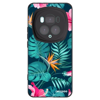 Picasee husă neagră din silicon pentru Honor Magic6 Pro - Pink Monstera
