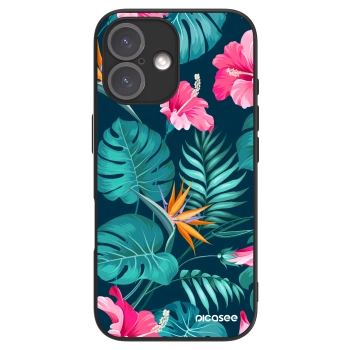 Picasee ULTIMATE CASE pentru Apple iPhone 16 - Pink Monstera