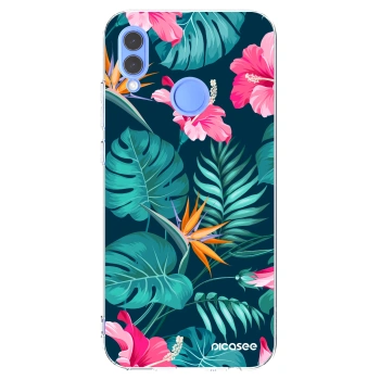 Picasee husă transparentă din silicon pentru Honor 10 Lite - Pink Monstera