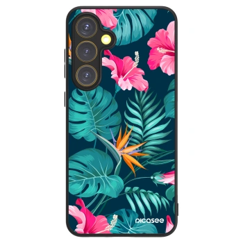 Picasee ULTIMATE CASE PowerShare pentru Samsung Galaxy S24 FE S721B - Pink Monstera