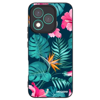 Picasee husă neagră din silicon pentru Honor 400 Lite 5G - Pink Monstera
