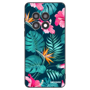Picasee husă neagră din silicon pentru OnePlus 13 5G - Pink Monstera