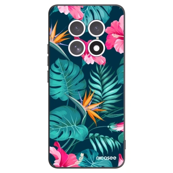 Picasee husă neagră din silicon pentru Xiaomi Redmi Note 15 - Pink Monstera