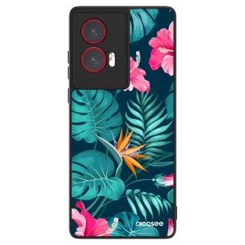 Husă pentru Motorola Edge 50 Fusion - Pink Monstera