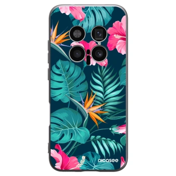 Picasee husă neagră din silicon pentru Honor Magic8 Pro 5G - Pink Monstera