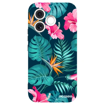Picasee husă neagră din silicon pentru Honor 600 Lite - Pink Monstera
