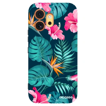 Picasee husă neagră din silicon pentru Honor 600 - Pink Monstera