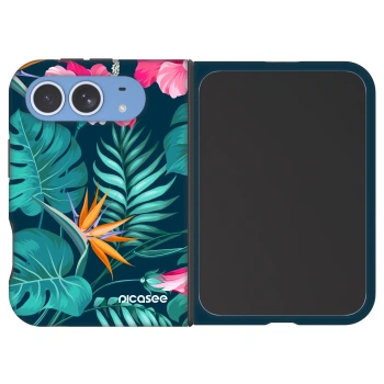 Husă pentru Apple iPhone Duo - Pink Monstera